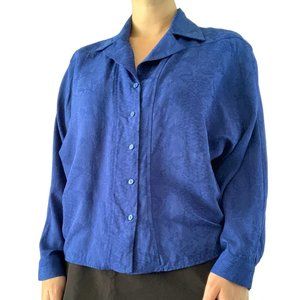 Snake Print Button-Down Blouse